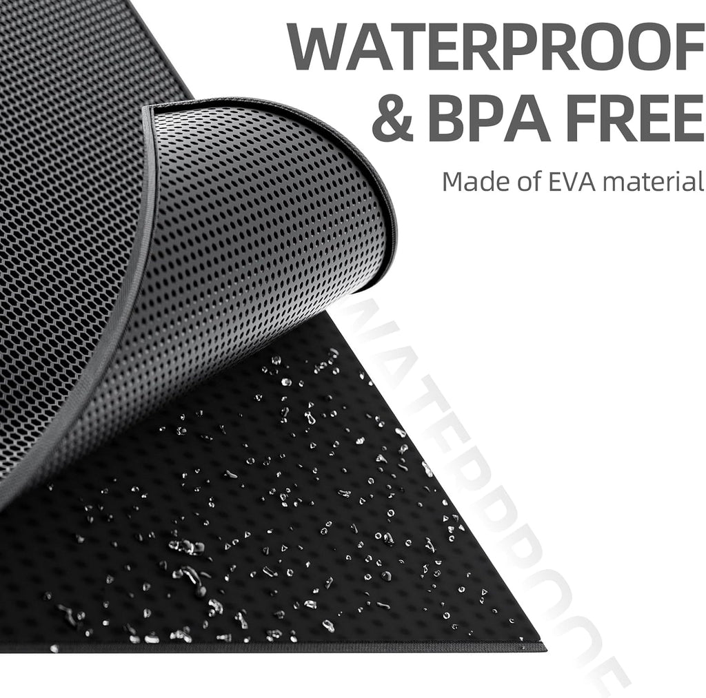 Cat Litter Mat Honeycomb Double Layer Design 24’ ’ X 15’ ’ Black - Petguard