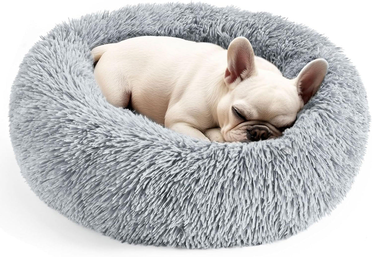 Dog & Cat Bed, 20In Cat Beds for Indoor Cats (Black) - Petguard