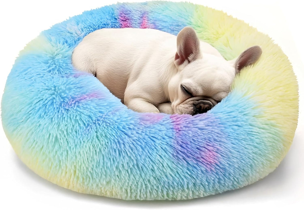 Dog & Cat Bed, 20In Cat Beds for Indoor Cats (Black) - Petguard
