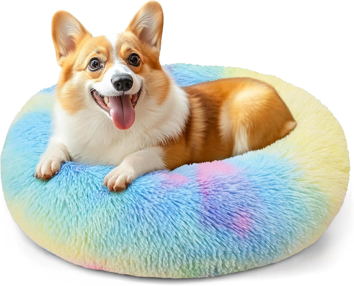 Dog & Cat Bed, 20In Cat Beds for Indoor Cats (Black) - Petguard