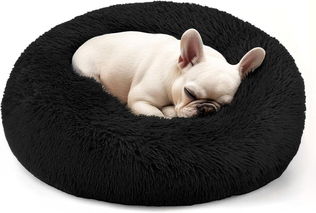 Dog & Cat Bed, 20In Cat Beds for Indoor Cats (Black) - Petguard