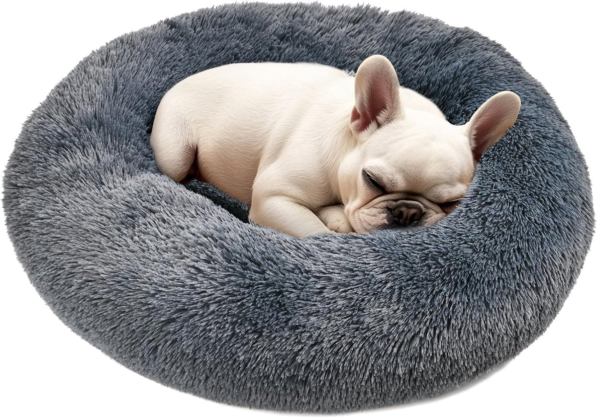 Dog & Cat Bed, 20In Cat Beds for Indoor Cats (Black) - Petguard