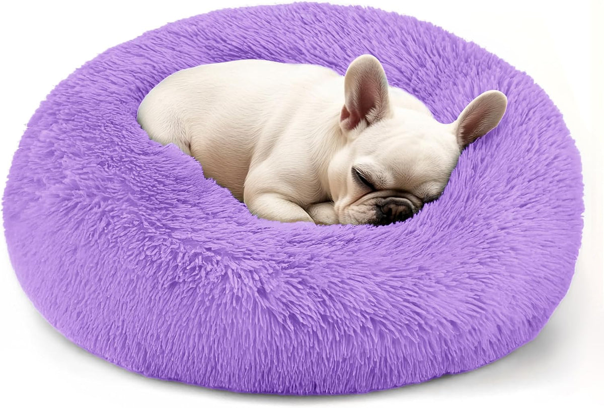 Dog & Cat Bed, 20In Cat Beds for Indoor Cats (Black) - Petguard