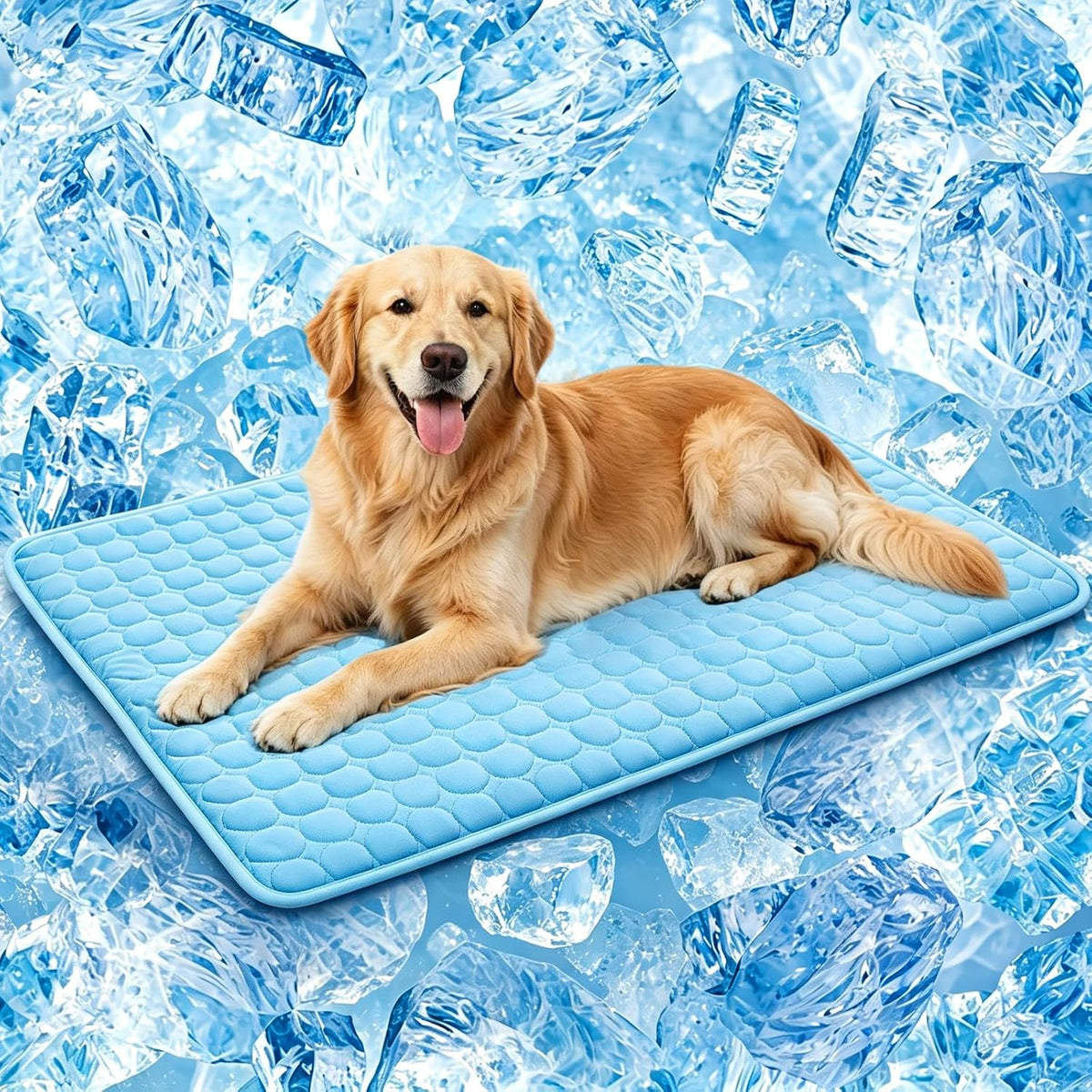 Dog Cooling Mat,Upgraded Arc-Chill Non-Slip Washable Cool Pad - Petguard