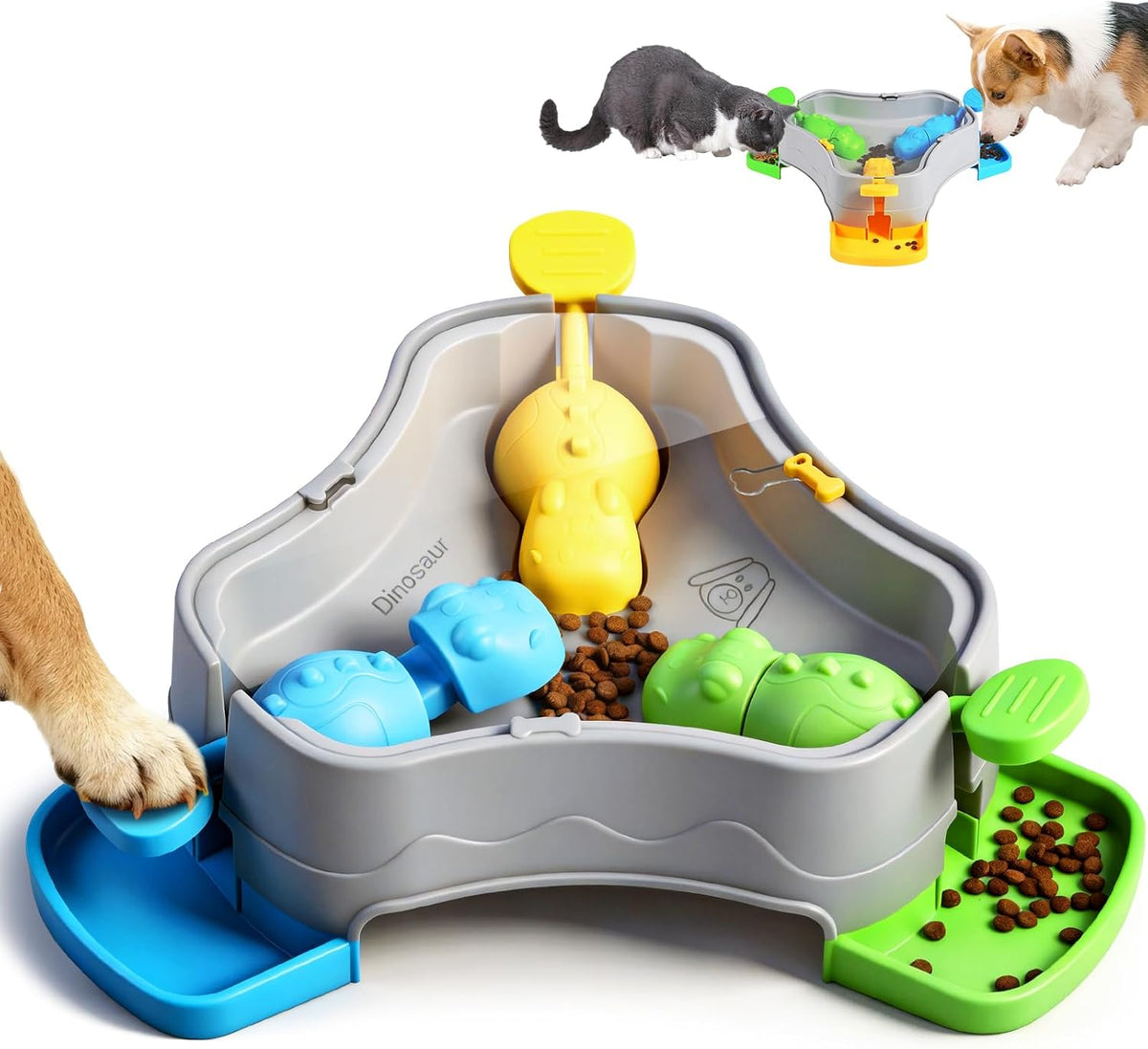 Dog Puzzle Slow Feeder,Iq Training & Anti-Choking Enrichment Toy Dog Love - Petguard