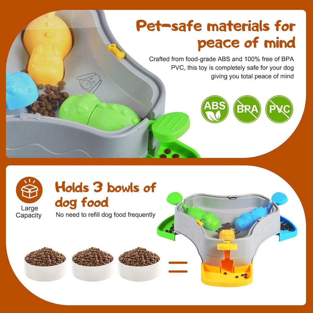 Dog Puzzle Slow Feeder,Iq Training & Anti-Choking Enrichment Toy Dog Love - Petguard
