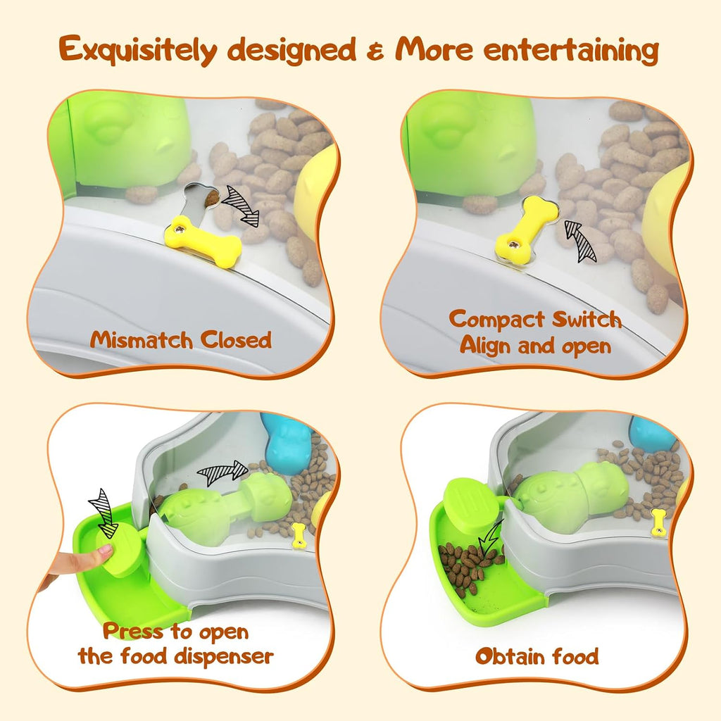 Dog Puzzle Slow Feeder,Iq Training & Anti-Choking Enrichment Toy Dog Love - Petguard
