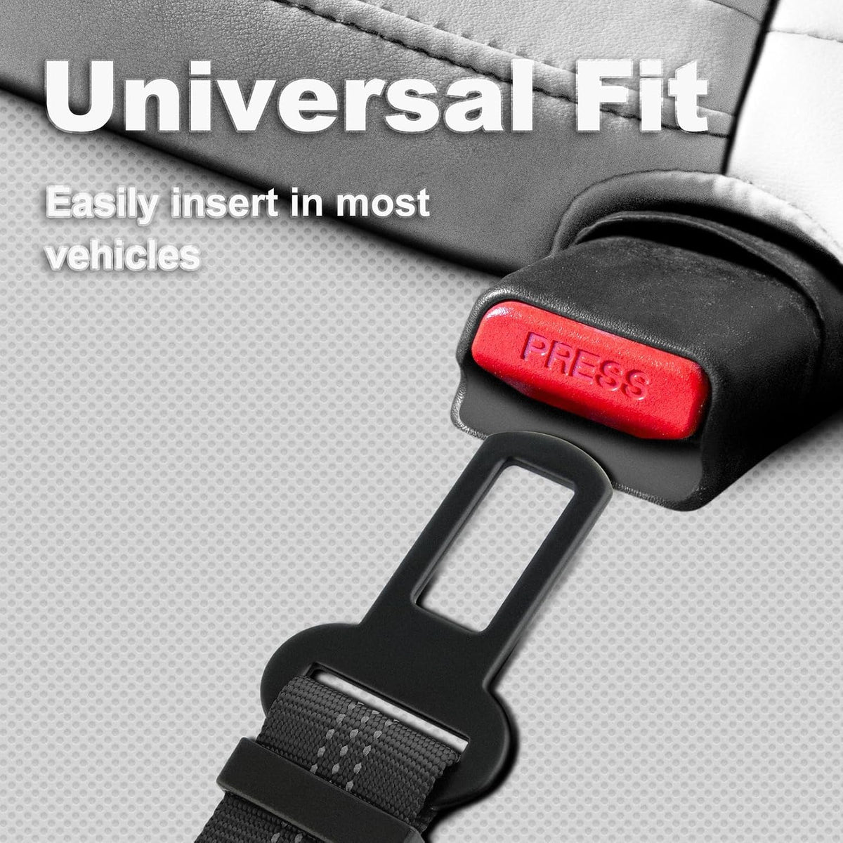 Dog Seat Belt for Car, Adjustable Harness with Elastic Bungee - Petguard
