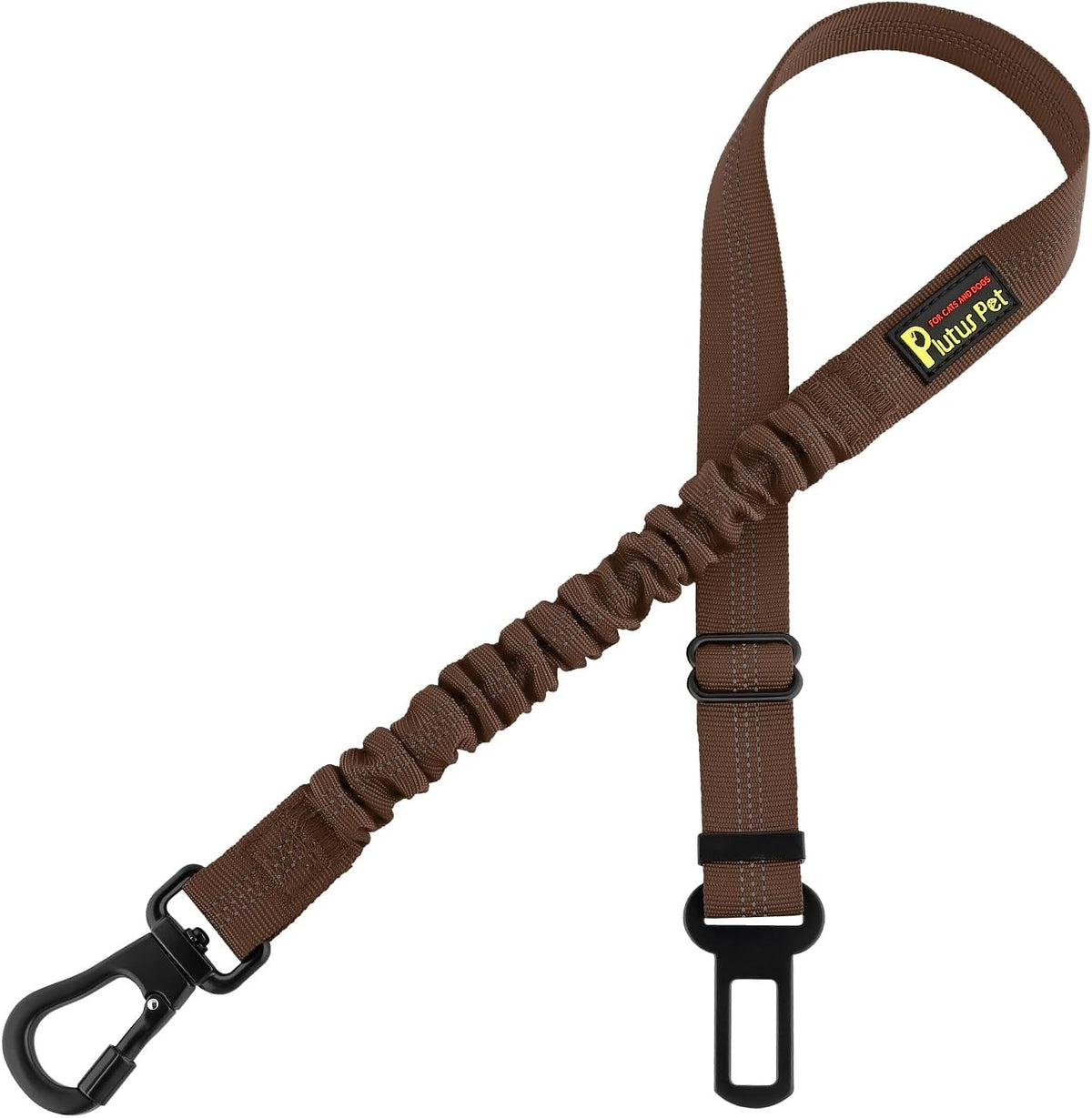 Dog Seat Belt for Car, Adjustable Harness with Elastic Bungee - Petguard